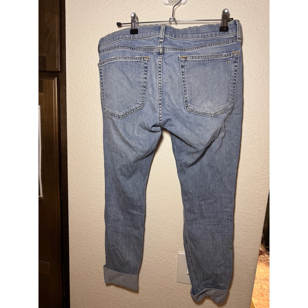Rag & Bone/JEAN Women 28 Light Wash Slim Boyfriend Denim Jeans Blue - Picture 3 of 4